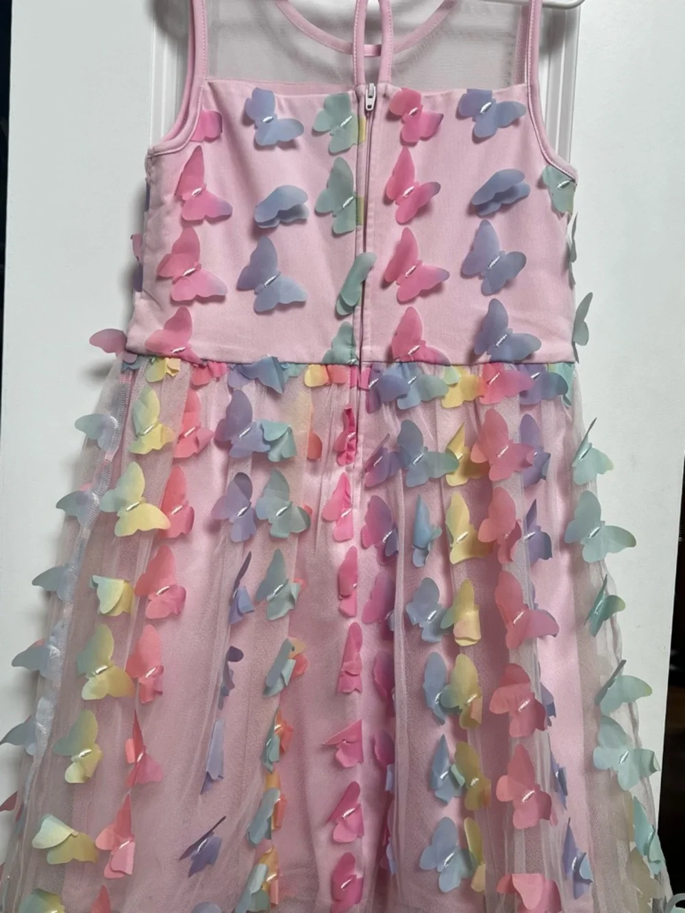 The Children's Place Pink Dress with Pastel Butterfly Appliqués - Picture 2 of 3